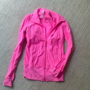 Lulu zip up hot pink size 8 - barely worn